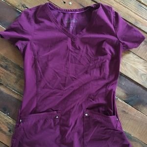 [Healing Hands] Purple Label Yoga Scrub Top - Women’s Size X-Small